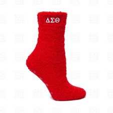 Delta Sigma Theta Fuzzy Long Gripper Socks