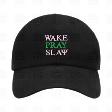 Alpha Kappa Alpha   Wake Pray Slay Baseball Cap