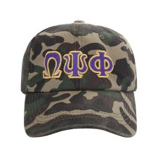 Omega Psi Phi Camo Cap