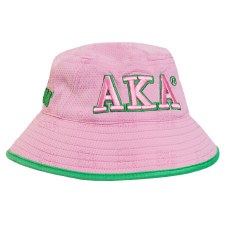 Alpha Kappa Alpha Raised 3D Letters  Bucket Hat