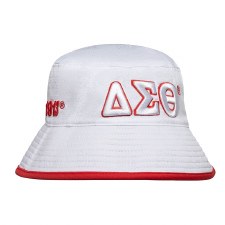 Delta Sigma Theta Raised 3D Letters  Bucket Hat