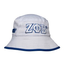 Zeta Phi Beta Raised 3D Letters  Bucket Hat