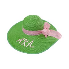 Alpha Kappa Alpha Floppy Beach Hat