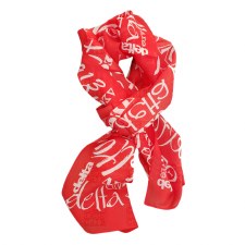Delta Sigma Theta Signature Word Cloud Scarf