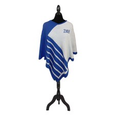 Zeta Phi Beta Knitted Cotton Poncho