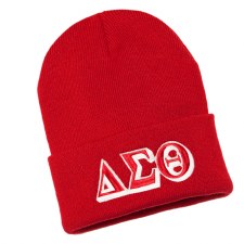 Delta Sigma Theta Red Folded Beanie