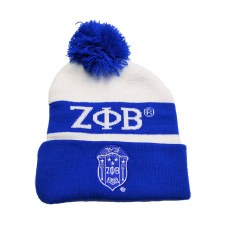 Zeta Phi Beta Crest Folded Beanie