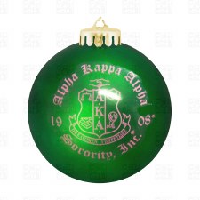 Alpha Kappa Alpha Decorative Tree Round Ornament Ball