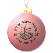 Alpha Kappa Alpha Decorative Tree Round Ornament Ball