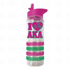 Alpha Kappa Alpha Bling Water Bottle