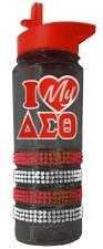 Delta Sigma Theta Bling Water Bottle