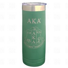 Alpha Kappa Alpha Slender Crest Tumbler