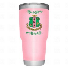 Alpha Kappa Alpha 40 Oz. Crest Steel Tumbler