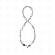 Zeta Phi Beta Pearl Mascot Necklace