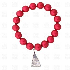 Delta Sigma Theta Mascot Pearl Bracelet