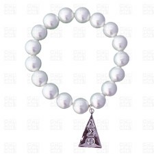 Delta Sigma Theta Mascot Pearl Bracelet