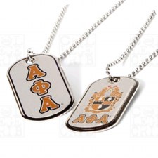 Alpha Phi Alpha Reversible Silver Dog Tag