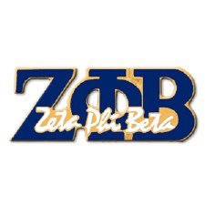 Zeta Phi Beta Signature Lapel Pin