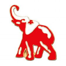 Delta Sigma Theta Symbol Lapel Pin - Elephant (Red)