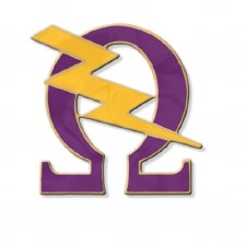 Omega Psi Phi Mascot Color Q Bolt Lapel Pin