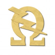 Omega Psi Phi Gold Q Bolt Lapel Pin