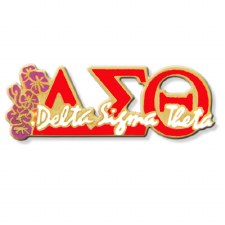 Delta Sigma Theta Signature & Mascot Lapel