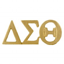 Delta Sigma Theta Gold Letters Lapel