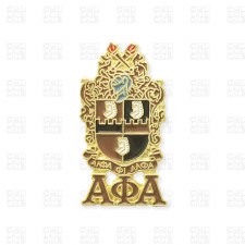 Alpha Phi Alpha Shield & Letters Lapel Pin