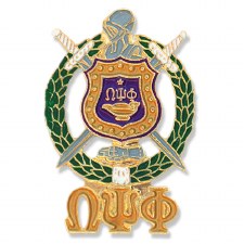 Omega Psi Phi Shield & Letters Lapel Pin