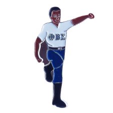 Phi Beta Sigma Steppin Lapel Pin