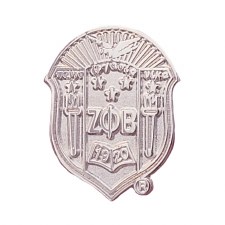 Zeta Phi Beta Sandblast Shield Lapel Pin