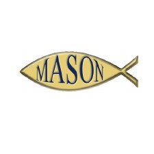 Mason Fish Lapel Pin