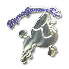 Sigma Gamma Rho Poodle Rocker Lapel Pin