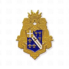 Alpha Phi Omega Color Crest lapel