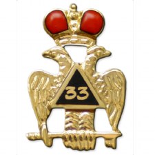 Mason 33nd Wing Down Lapel Pin