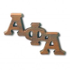 Alpha Phi Alpha Large Wooden Lapel Pin