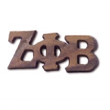 Zeta Phi Beta Large Wooden Lapel Pin