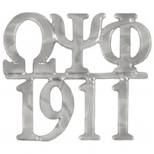 Omega Psi Phi Silver Chapter Bar Lapel pin