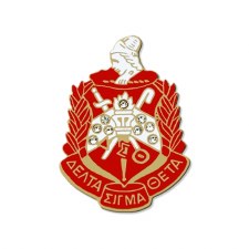 Delta Sigma Theta Studded Crest Lapel Pin