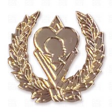 Kappa Alpha Psi Silhouette Gold Lapel Pin