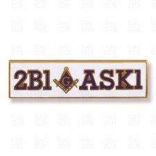 Mason "2B1 Ask 1" Lapel Pin