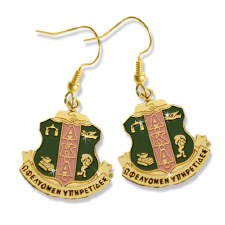 Alpha Kappa Alpha Shield Earrings