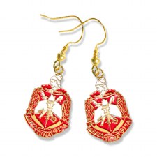 Delta Sigma Theta Shield Earrings