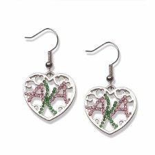 Alpha Kappa Alpha Filigree Earrings