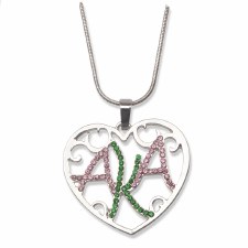 Alpha Kappa Alpha Filigree Necklace