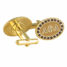 Alpha Phi Alpha Rhinestone Cuff Links