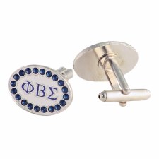 Phi Beta Sigma Rhinestone Cuff Links