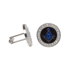 Mason Rhinestone Cuff Links