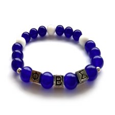 Phi Beta Sigma Beaded Bracelet