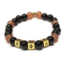 Alpha Phi Alpha Mini Glass Bead Bracelet